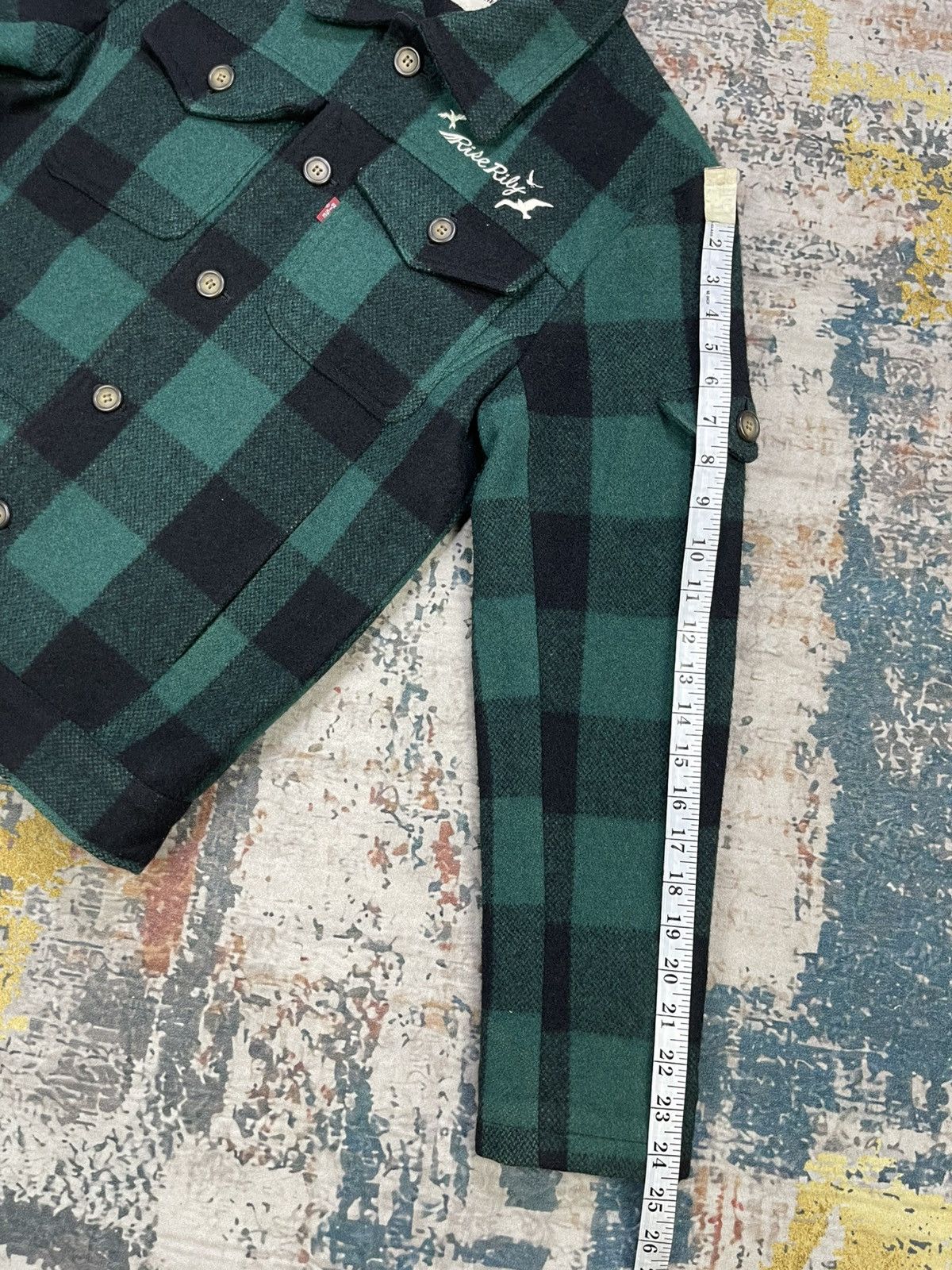 Japanese Brand Vintage Rise Lily Tartan Plaid Green Jacket Size US S / EU 44-46 / 1 - 13 Thumbnail