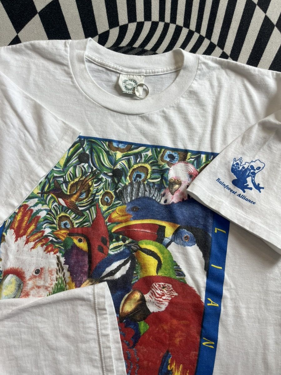 Arts & Science Vintage SAVE the Rainforest Alliance 90’s Artwork Tshirt Size US XL / EU 56 / 4 - 7 Thumbnail