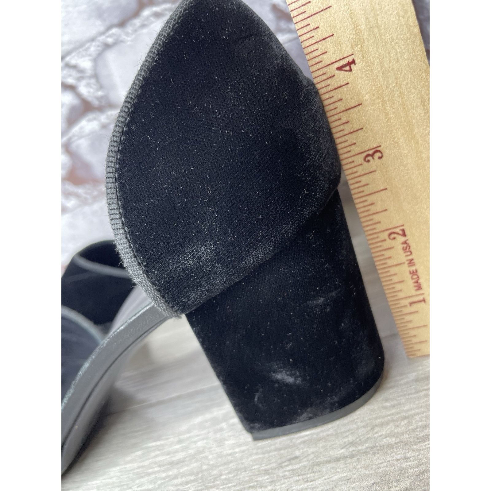 Other JENNI KAYNE Black Velvet D’ Orsay Block Heel Pointed Shoes W Size US 9 / IT 39 - 8 Thumbnail