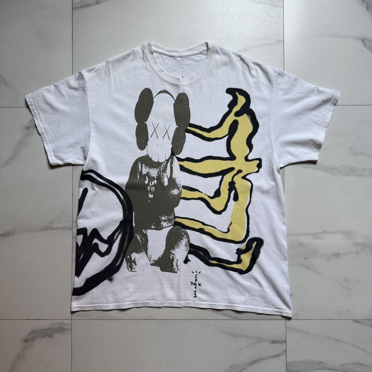 Fragment Design × Kaws × Travis Scott Travis Scott Cactus Jack x Kaws For Fragment SS21 T-Shirt Size US L / EU 52-54 / 3 - 2 Thumbnail