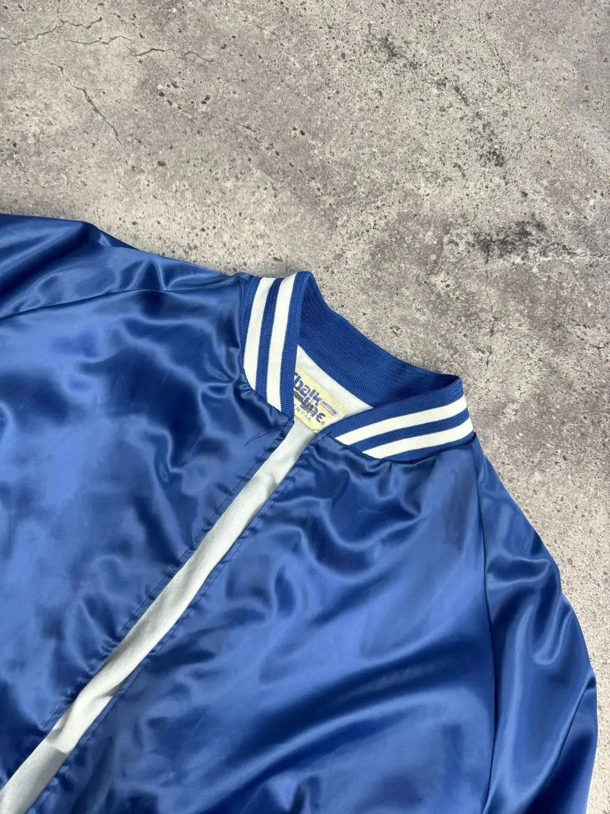 Chalk Line × Vintage Vintage Chalk Line nylon bomber Y2K Blue Satin Bomber Jacket Size US M / EU 48-50 / 2 - 5 Thumbnail