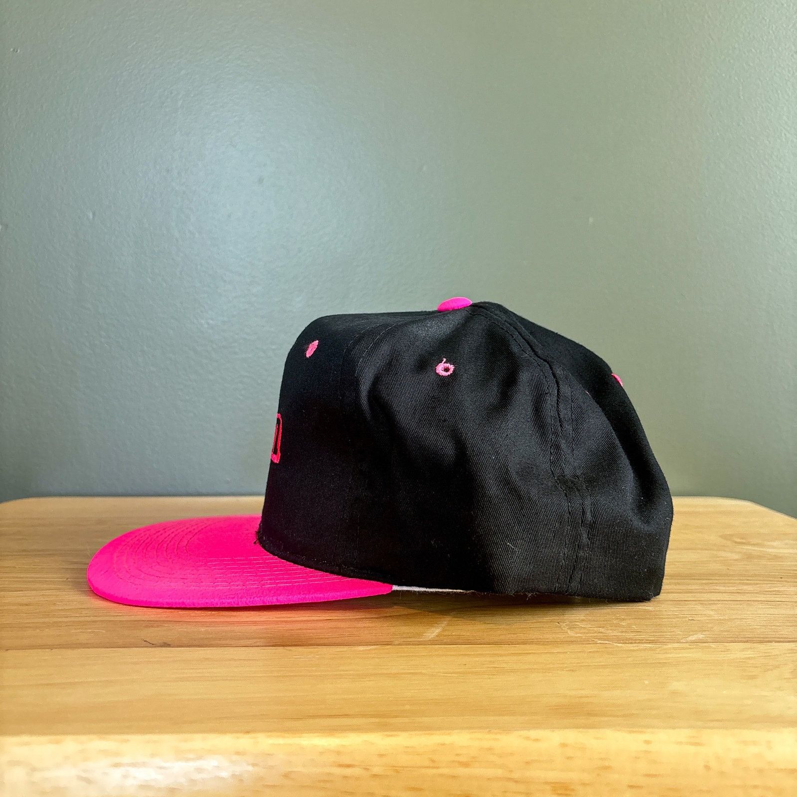 Other Vintage Advon Pink Black Yupoong Trucker Snapback Hat Size ONE SIZE - 5 Thumbnail