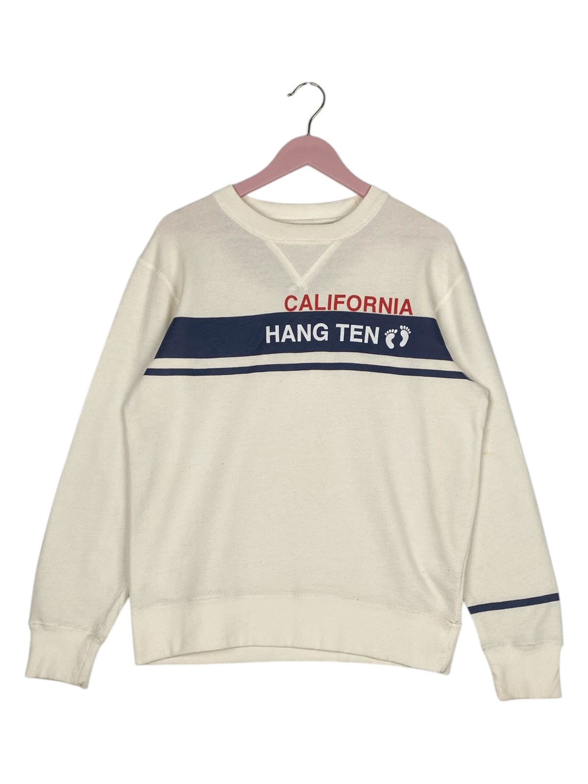 Hang Ten × Vintage Vintage Hang Ten Long Sleeve T-Shirt Crewneck White Size US M / EU 48-50 / 2 - 1 Thumbnail