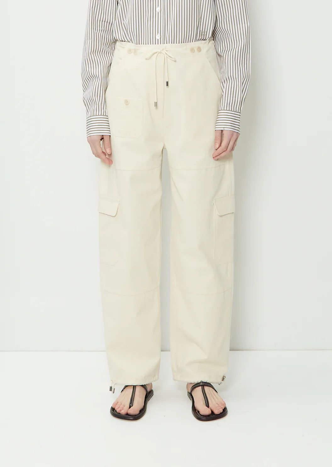 Toteme Toteme Cotton cargo trousers Pants Size 28" / US 6 / IT 42 - 1 Thumbnail