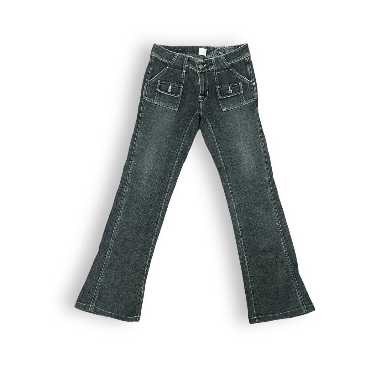 20471120 × Hysteric Glamour × Japanese Brand 🇯🇵 VINTAGE BRAPPERS BUSH FLARE PANTS Size 28" / US 6 / IT 42 - 1 Thumbnail