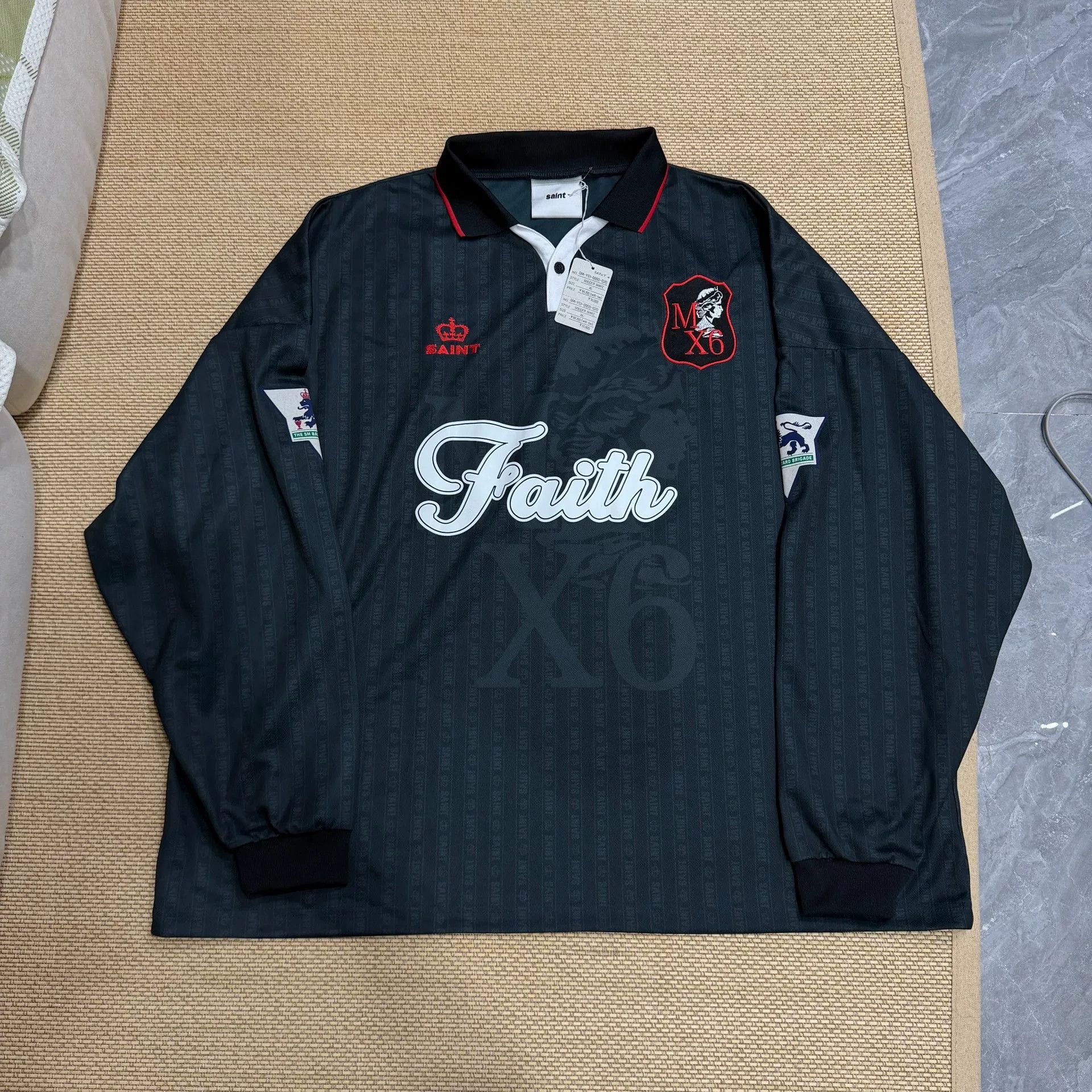 Saint Michael Saint Michael Long Sleeve Football Shirt Size US XL / EU 56 / 4 - 1 Thumbnail