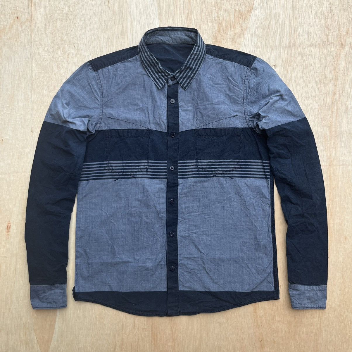 Marithe + Francois Girbaud MARITHE FRANCOIS GIRBAUD LONG SLEEVE SHIRT Y3 CDG LGB Size US M / EU 48-50 / 2 - 1 Thumbnail