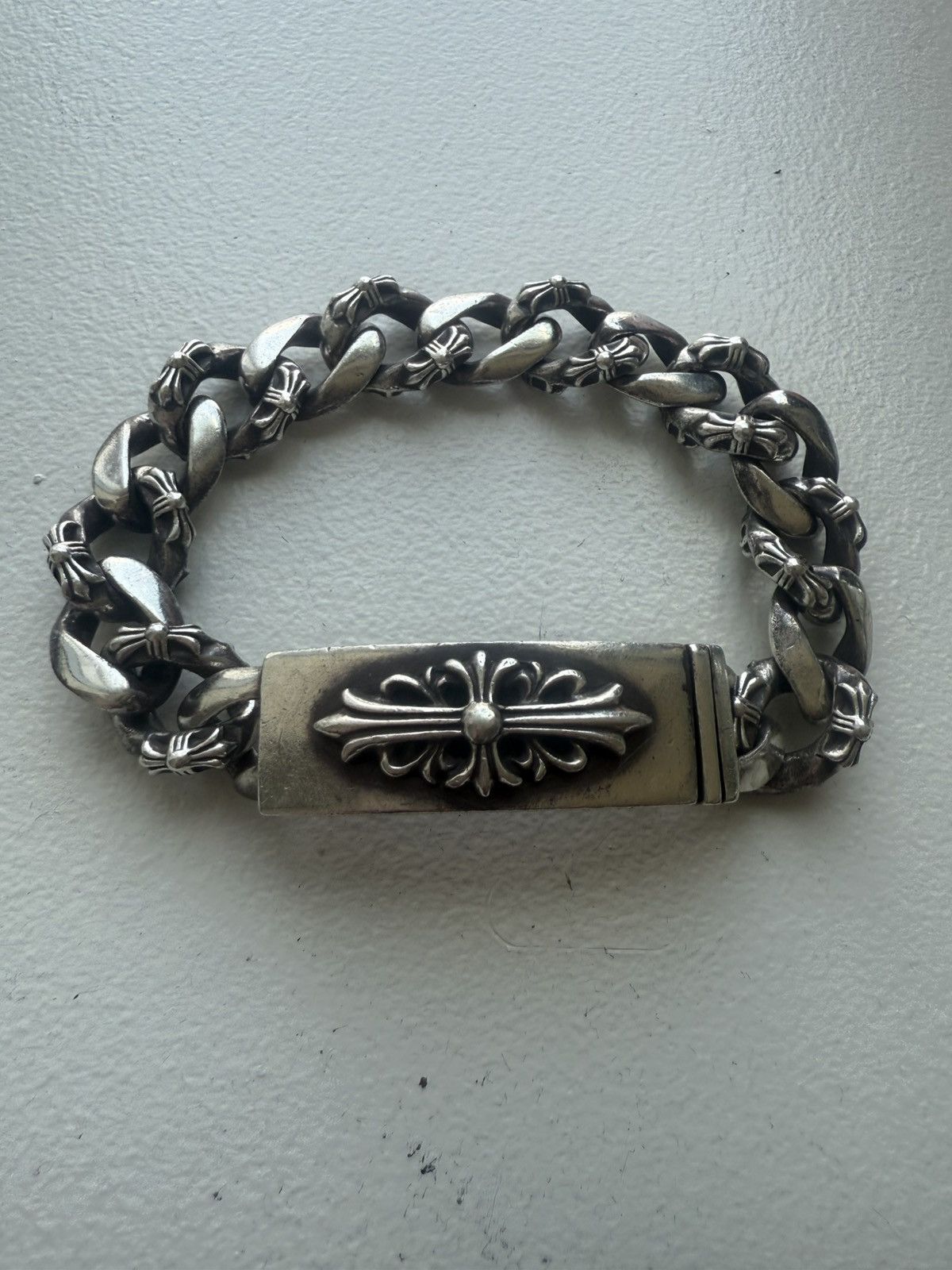 Chrome Hearts Floral ID Bracelet Fancy Link