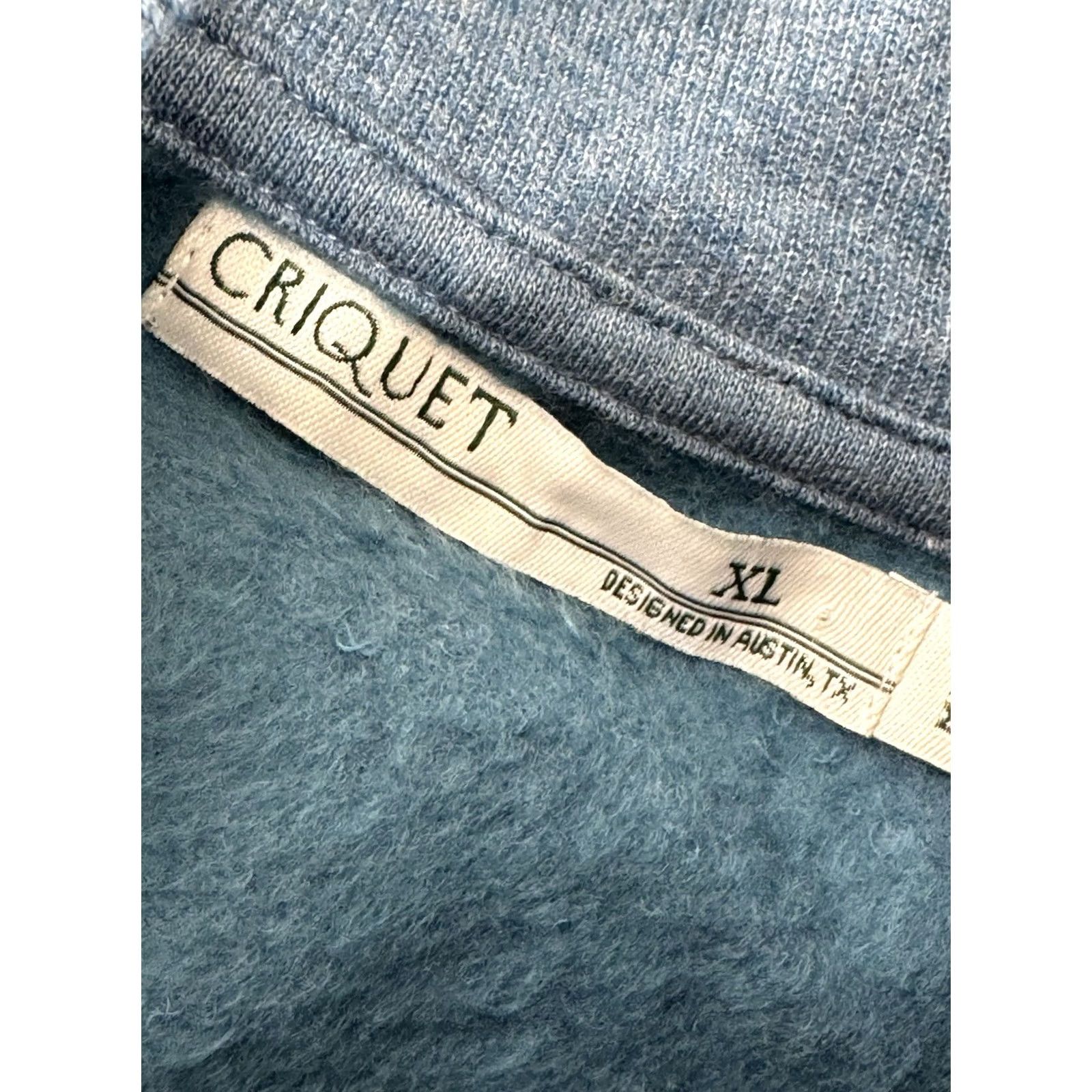 Vintage Criquet Austin - NEW w TAG - Fleece 1/4 Zip Pullover Mens XL Sweater Jacket Blue - Mens XL Fleece Pullover 1/4 Zip CQ32 Size US XL / EU 56 / 4 - 4 Thumbnail