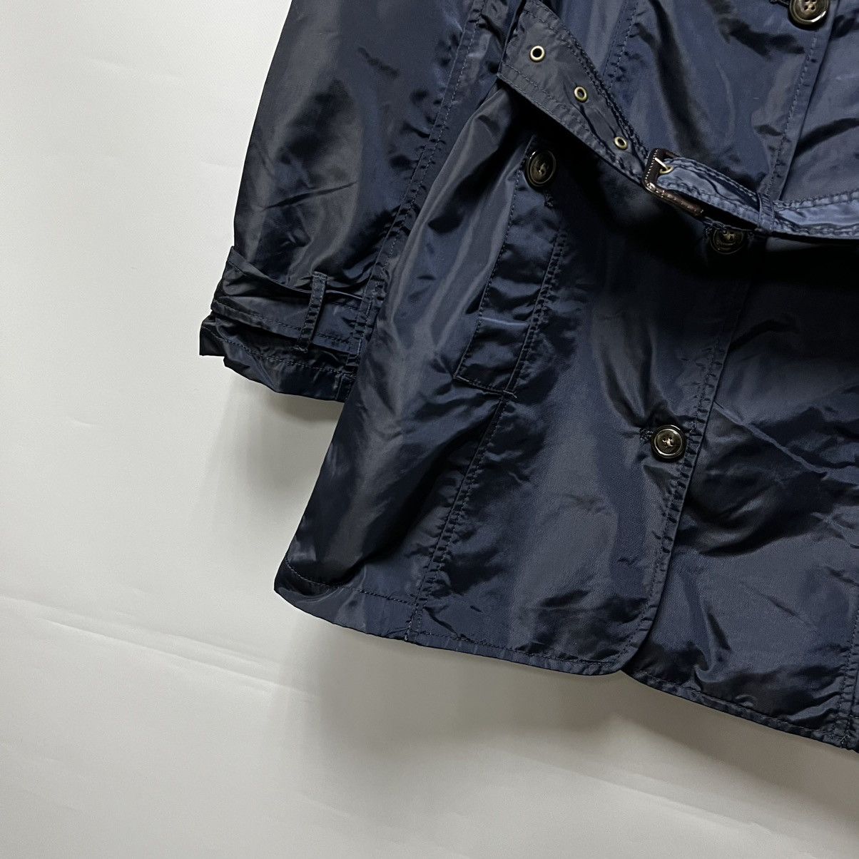Woolrich Woolen Mills WOOLRICH Trench Coat For Women’s 100% Nylon Navy Size XS / US 0-2 / IT 36-38 - 4 Thumbnail