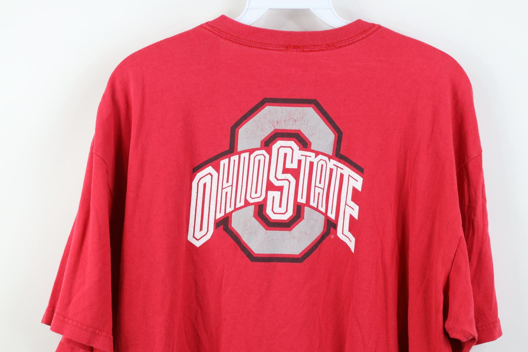 Nike Vintage Nike Swoosh Ohio State University Football T-Shirt Size US L / EU 52-54 / 3 - 15 Thumbnail