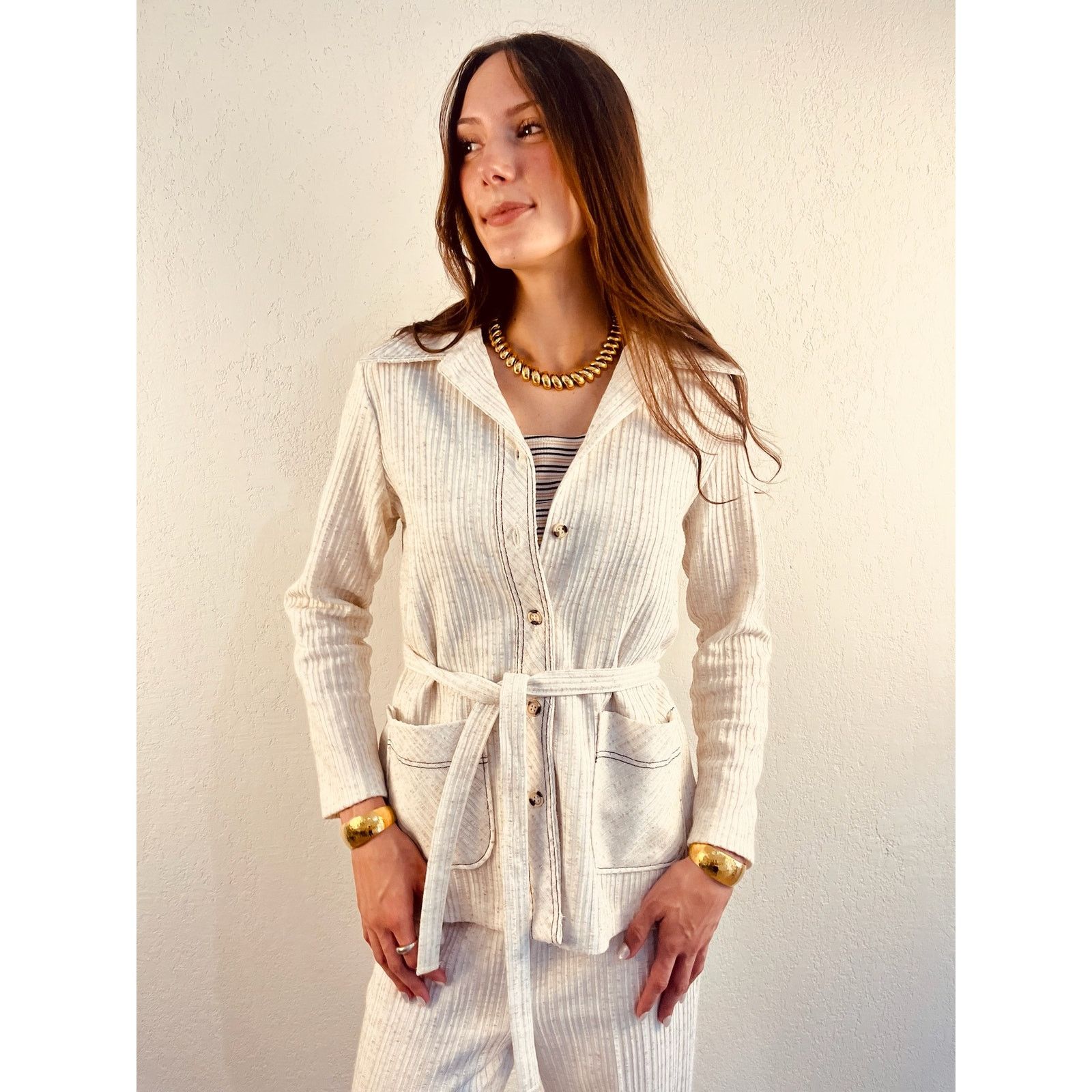 Other 70s Cream 3 Piece Matching Set Size M / US 6-8 / IT 42-44 - 6 Thumbnail