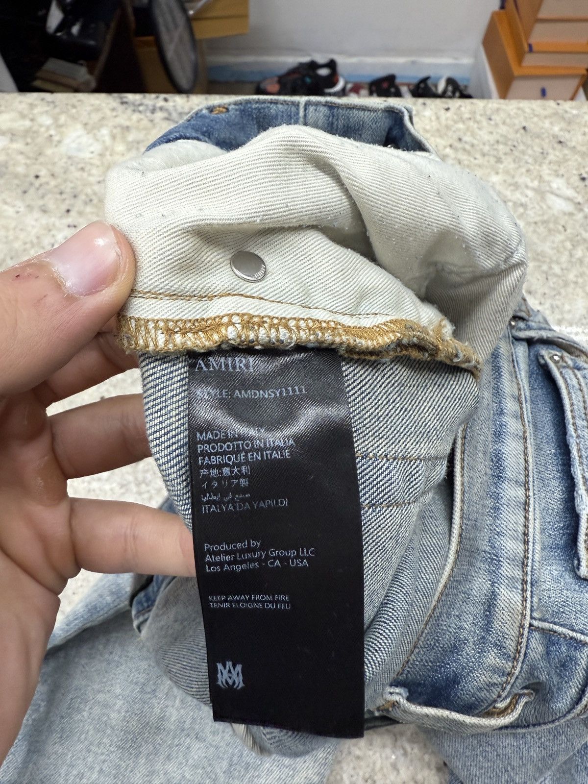 Amiri Amiri Blue denim Jeans Size US 32 / EU 48 - 11 Thumbnail
