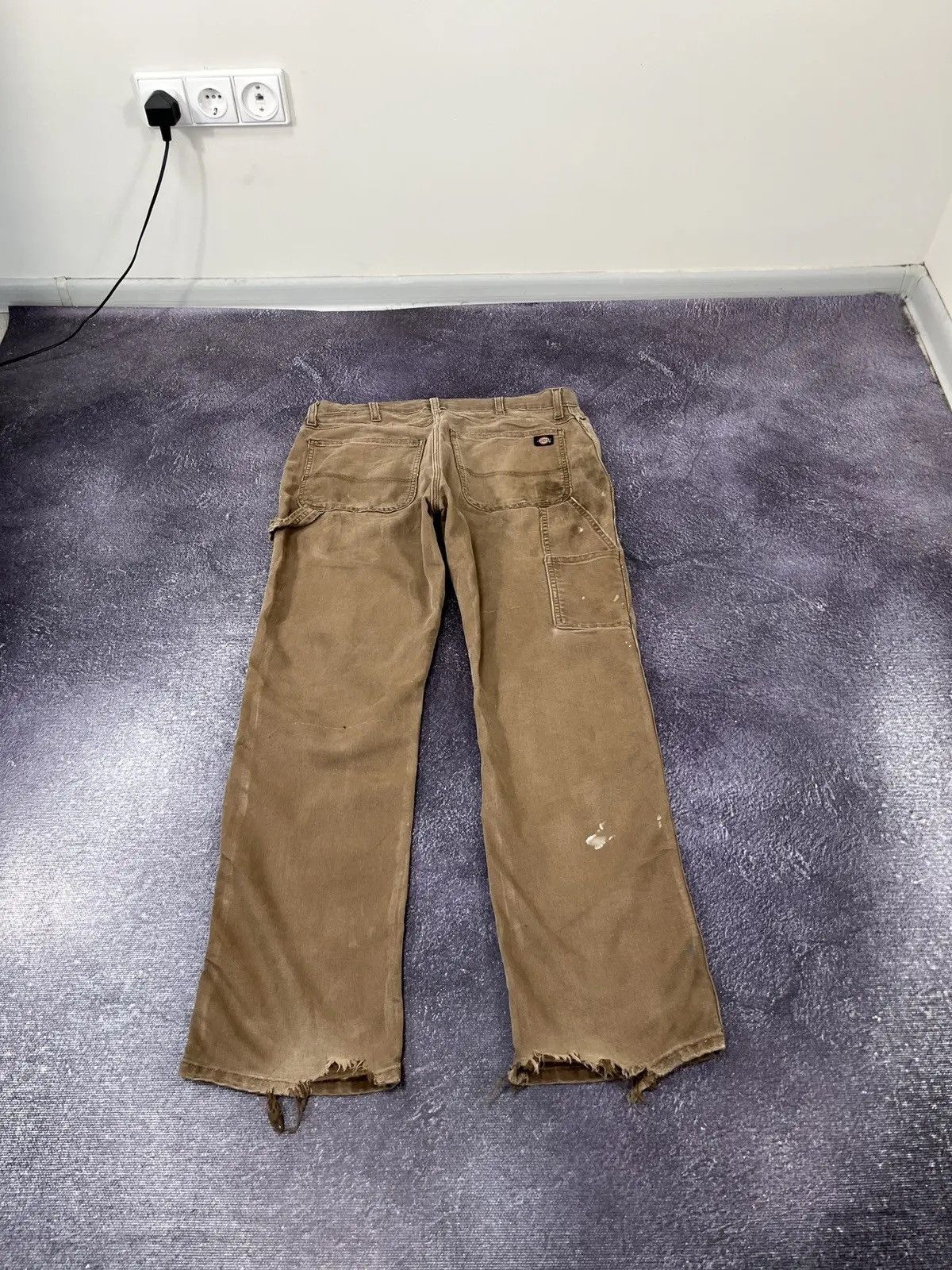 Dickies × Vintage Vintage Dickies American Brown Distressed Work Pants Size US 34 / EU 50 - 3 Thumbnail