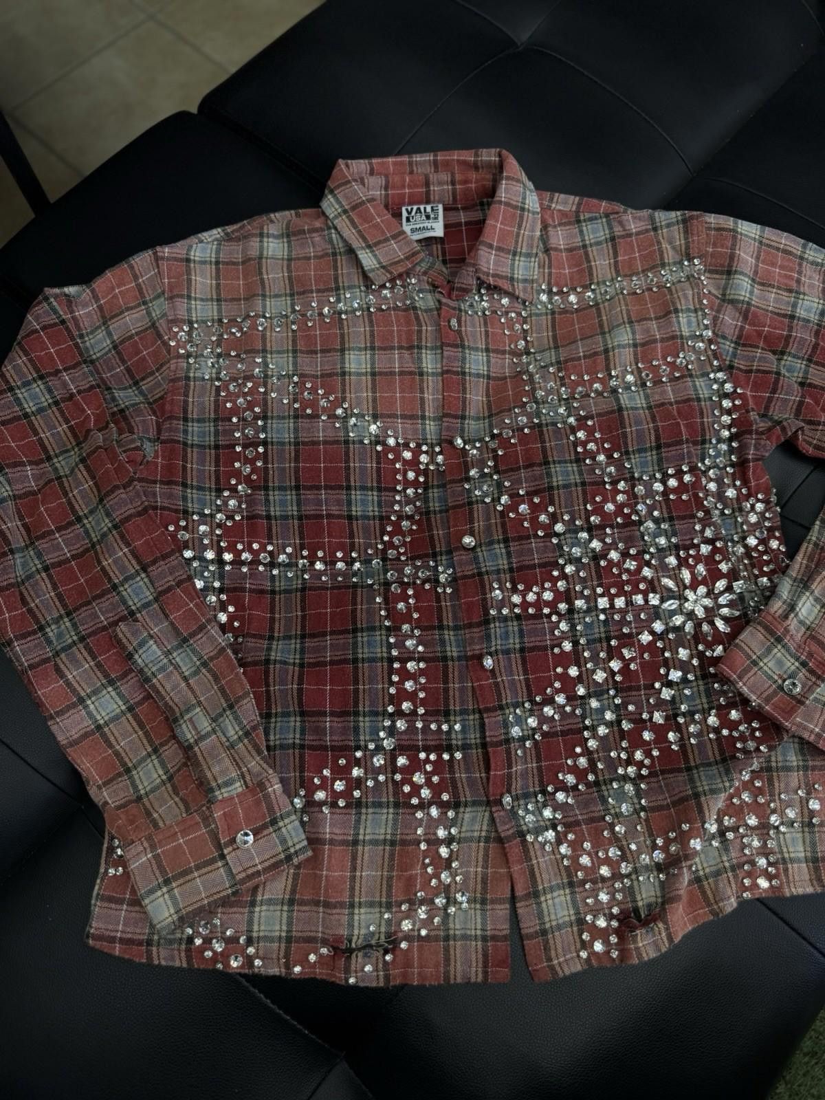 Vale Vale Forever Valley Full Crystal Stone Flannel Size Small Size US S / EU 44-46 / 1 - 1 Thumbnail