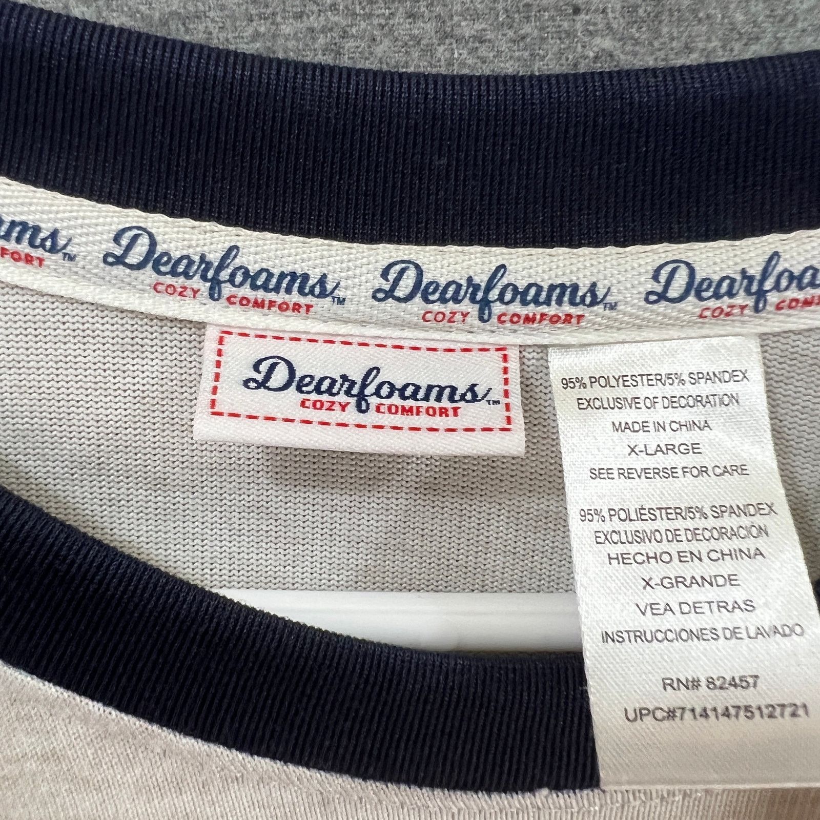 Other Dearfoams Papa Bear Cozy Shirt Adult Size XL Long Sleeve Size US XL / EU 56 / 4 - 5 Thumbnail