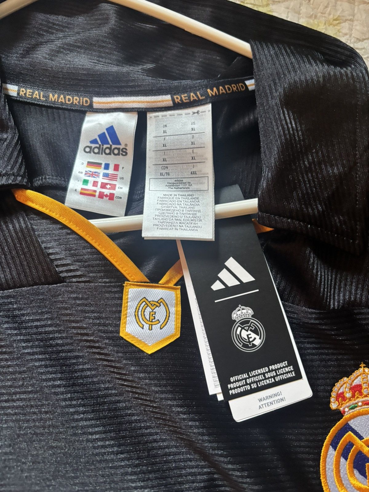 Adidas Real Madrid 90s 2025 jersey remake Size US XL / EU 56 / 4 - 7 Thumbnail