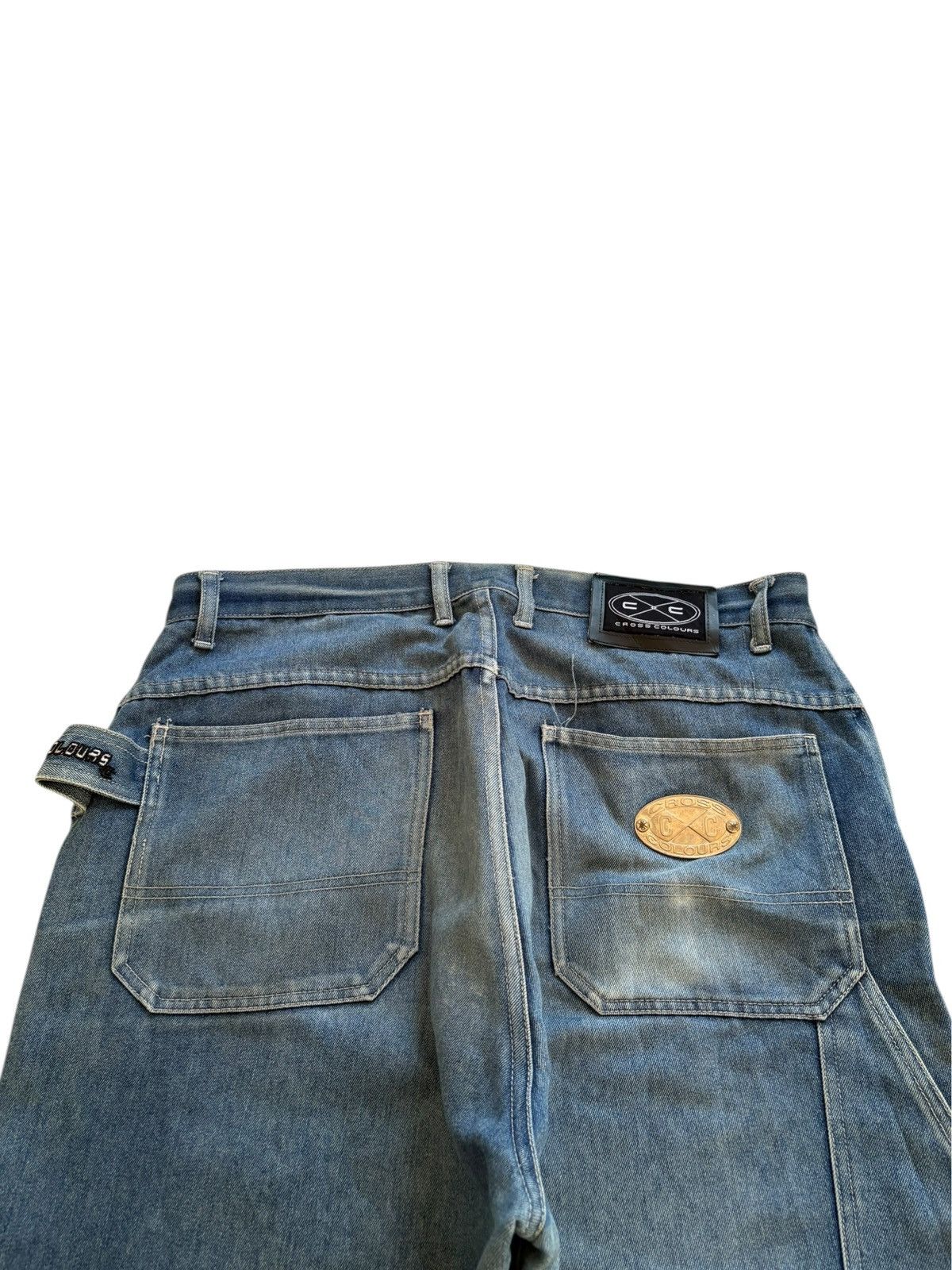 Japanese Brand Vintage Japanese Brand Tactical Distress Baggy Jean Size US 35 - 8 Thumbnail