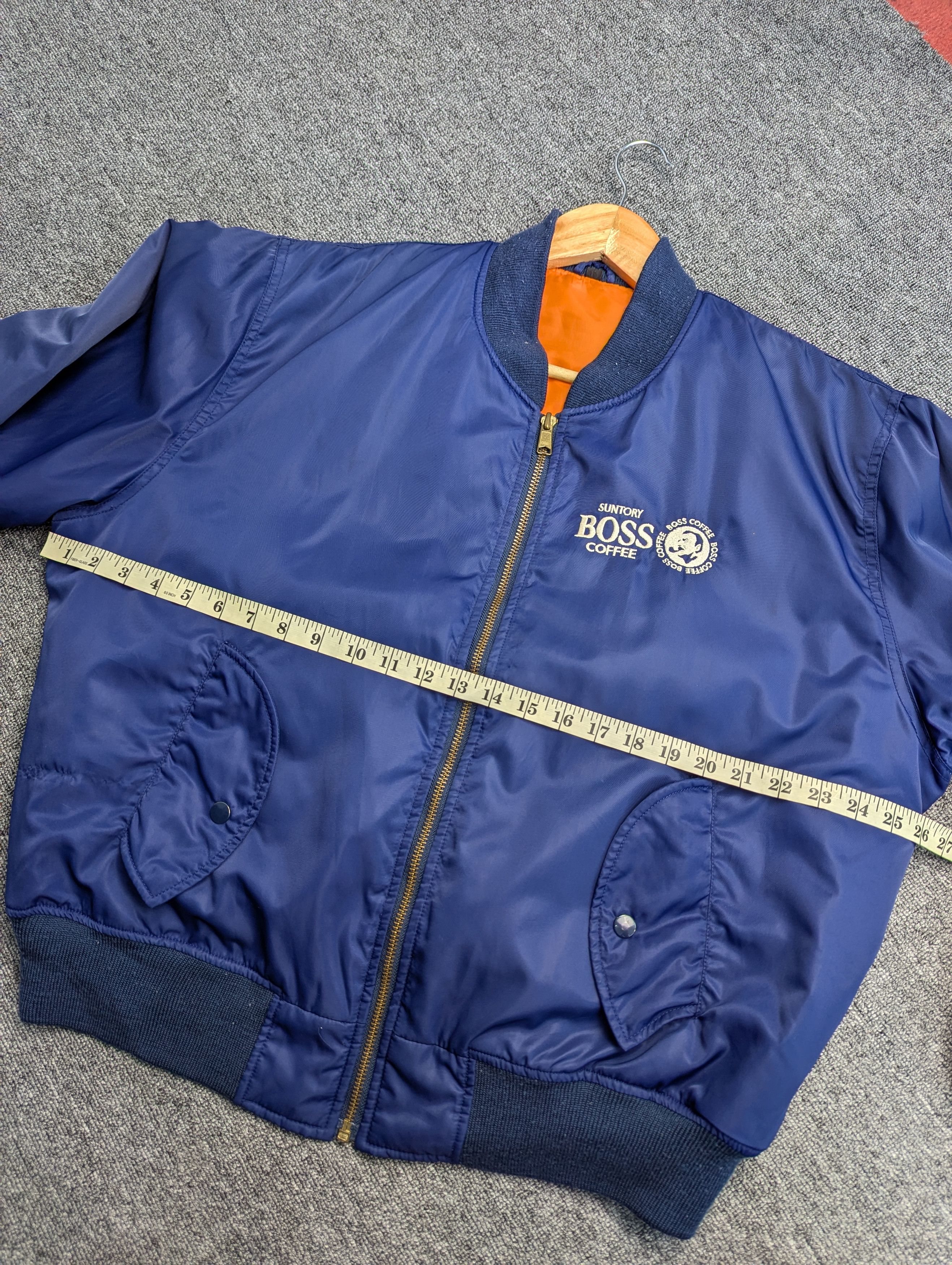 Japanese Brand Vintage 90s Suntory Coffee Boss Bomber Flight Jacket Size US L / EU 52-54 / 3 - 17 Thumbnail