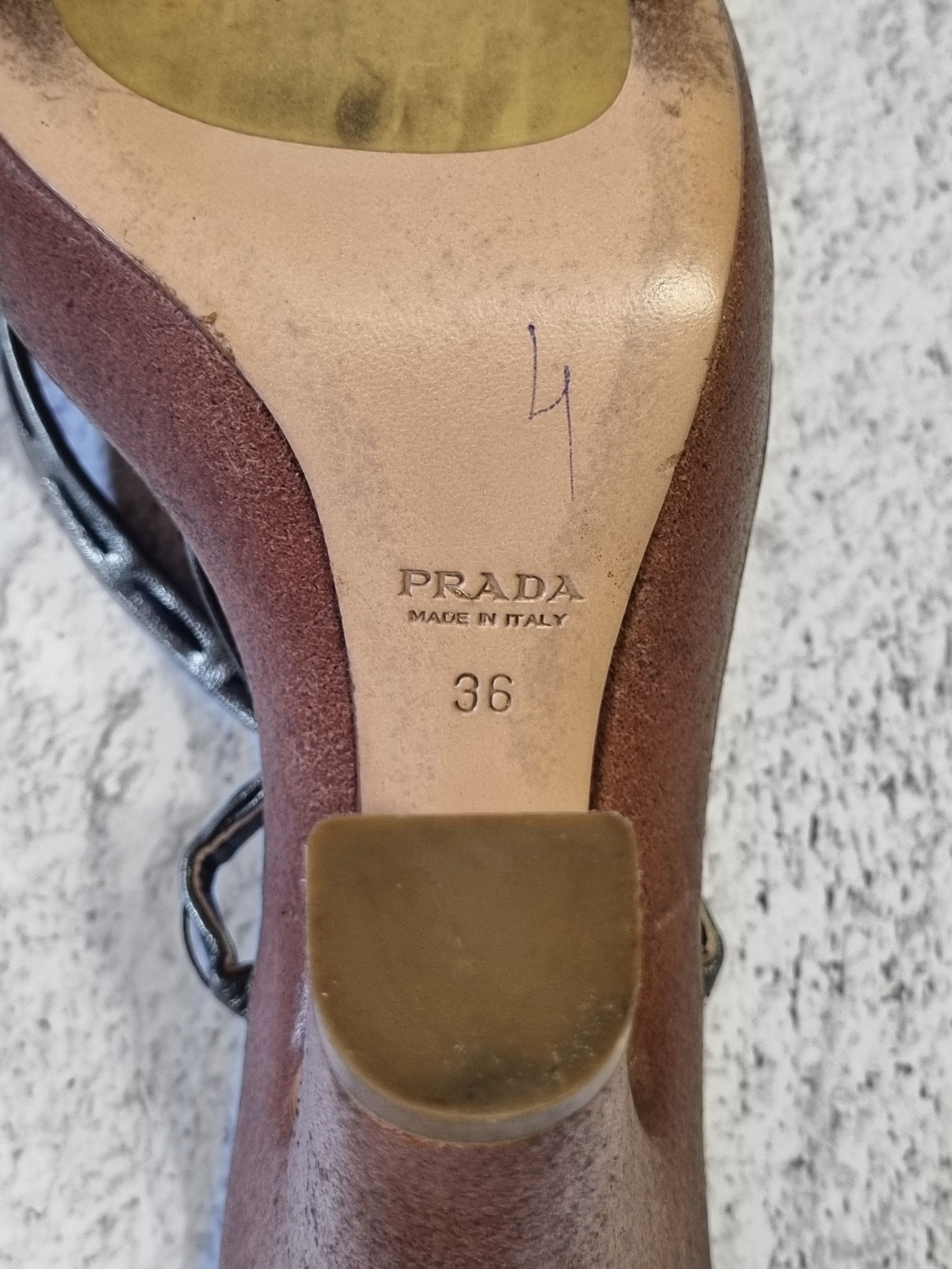 Prada Vintage Prada Leather High Heels Sandals Size US 5 / IT 35 - 12 Thumbnail