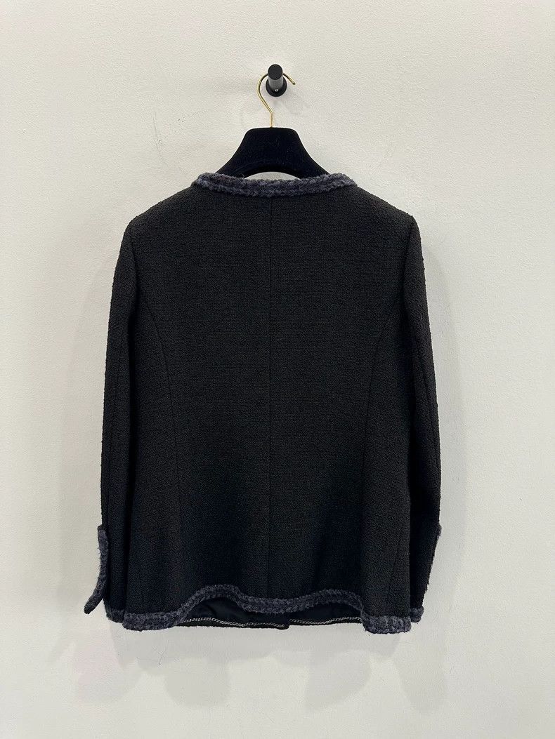 Chanel Chanel Black and Blue Wool Jacket -2505 Size US S / EU 44-46 / 1 - 2 Thumbnail