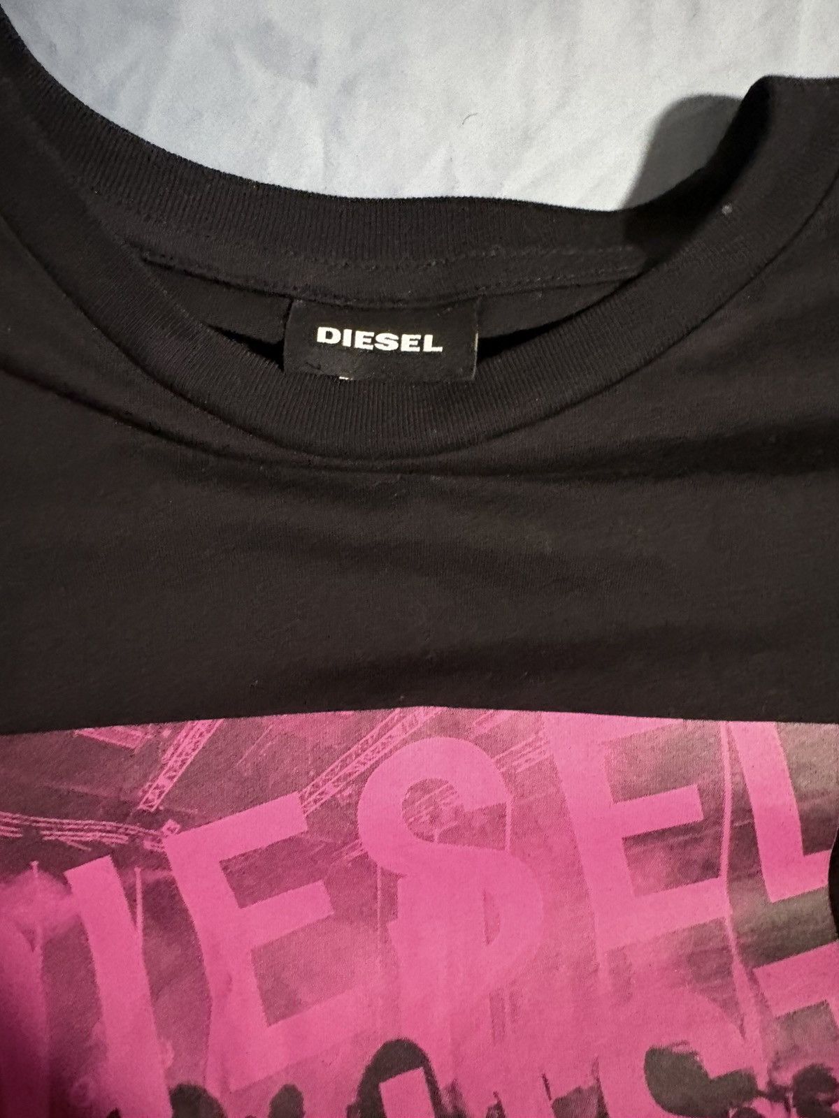 Diesel Pink and black diesel tee Size M / US 6-8 / IT 42-44 - 2 Thumbnail