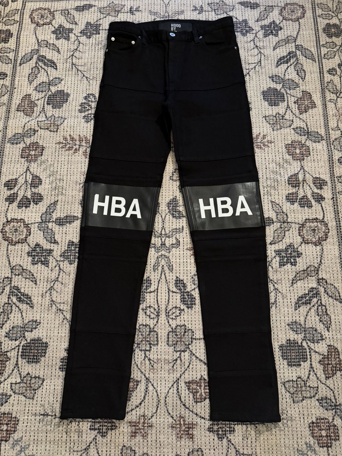 Hood By Air Hood by Air - HBA Logo Black Denim Jeans | Grailed