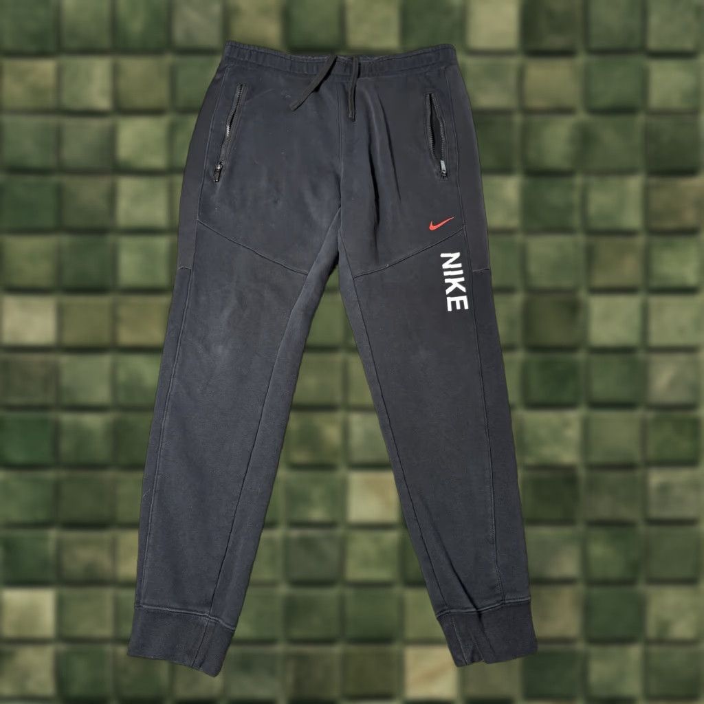 Nike Mens Medium Black Tech Fleece Joggers Sweatpants DV2330 Zip Pockets