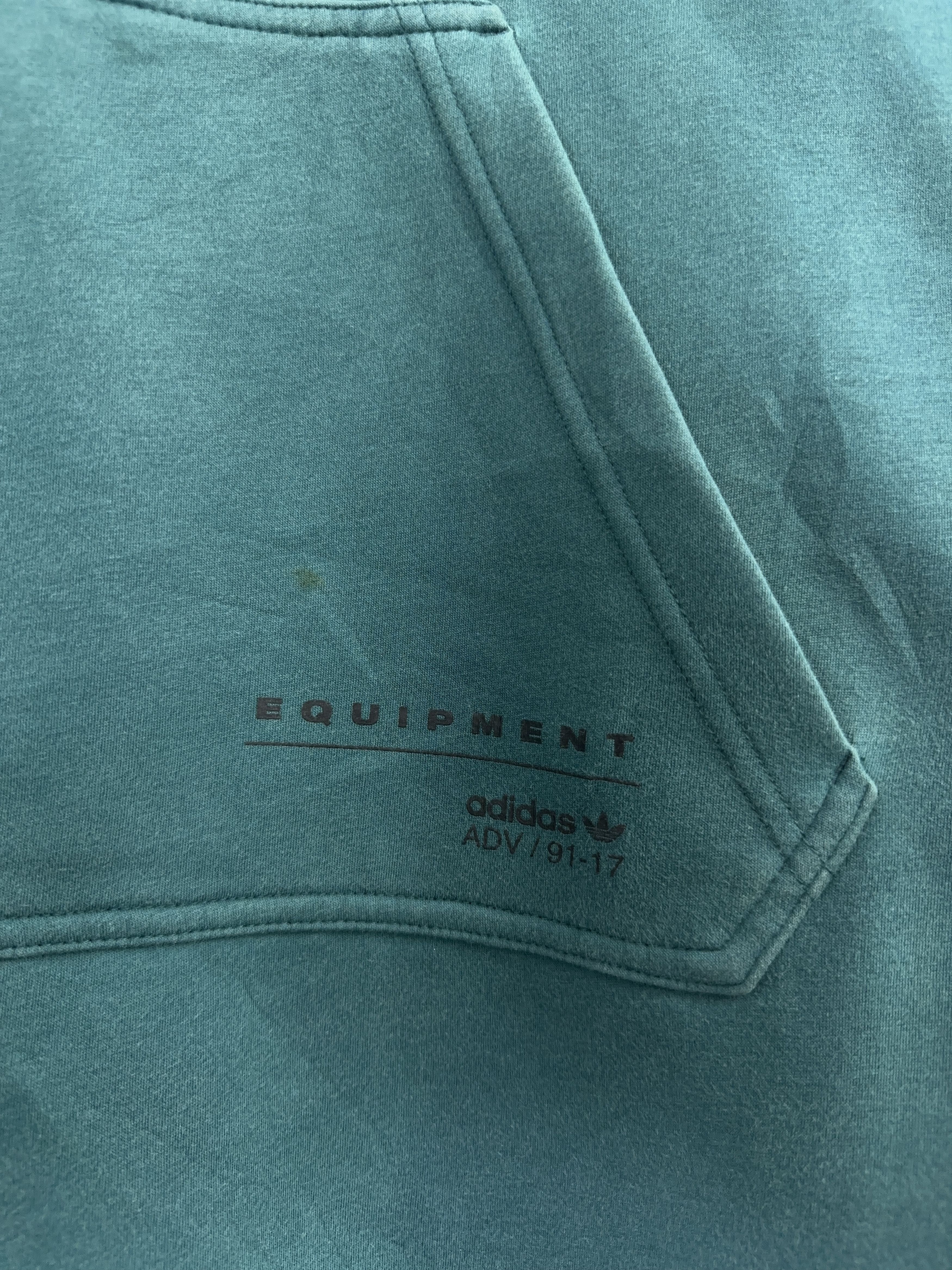 Adidas Adidas EQT Scallop Half-Zip Teal Hoodie Size L BP0012 Size US L / EU 52-54 / 3 - 7 Thumbnail