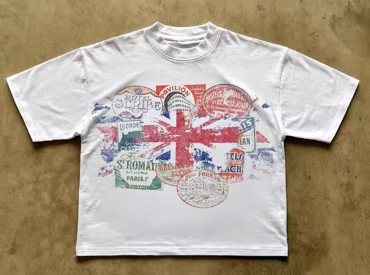 Other Streetwear American Retro World Stamp Graphic White T-Shirt Size US S / EU 44-46 / 1 - 1 Thumbnail