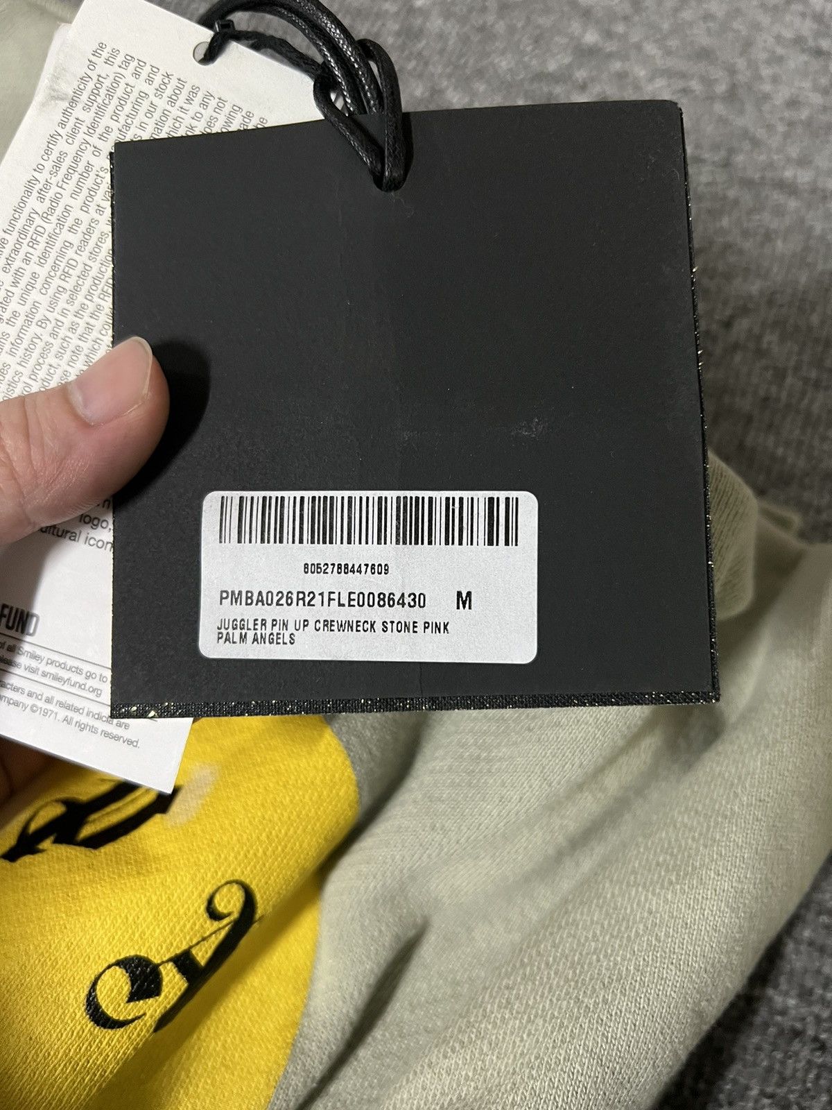 Palm Angels 「retail💲595」Brand new palm angels x smiley juggler crewneck Size US M / EU 48-50 / 2 - 8 Thumbnail