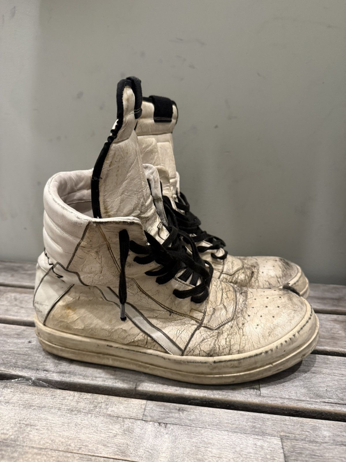Rick Owens Rick Owens Geobaskets Size US 12 / EU 45 - 4 Thumbnail