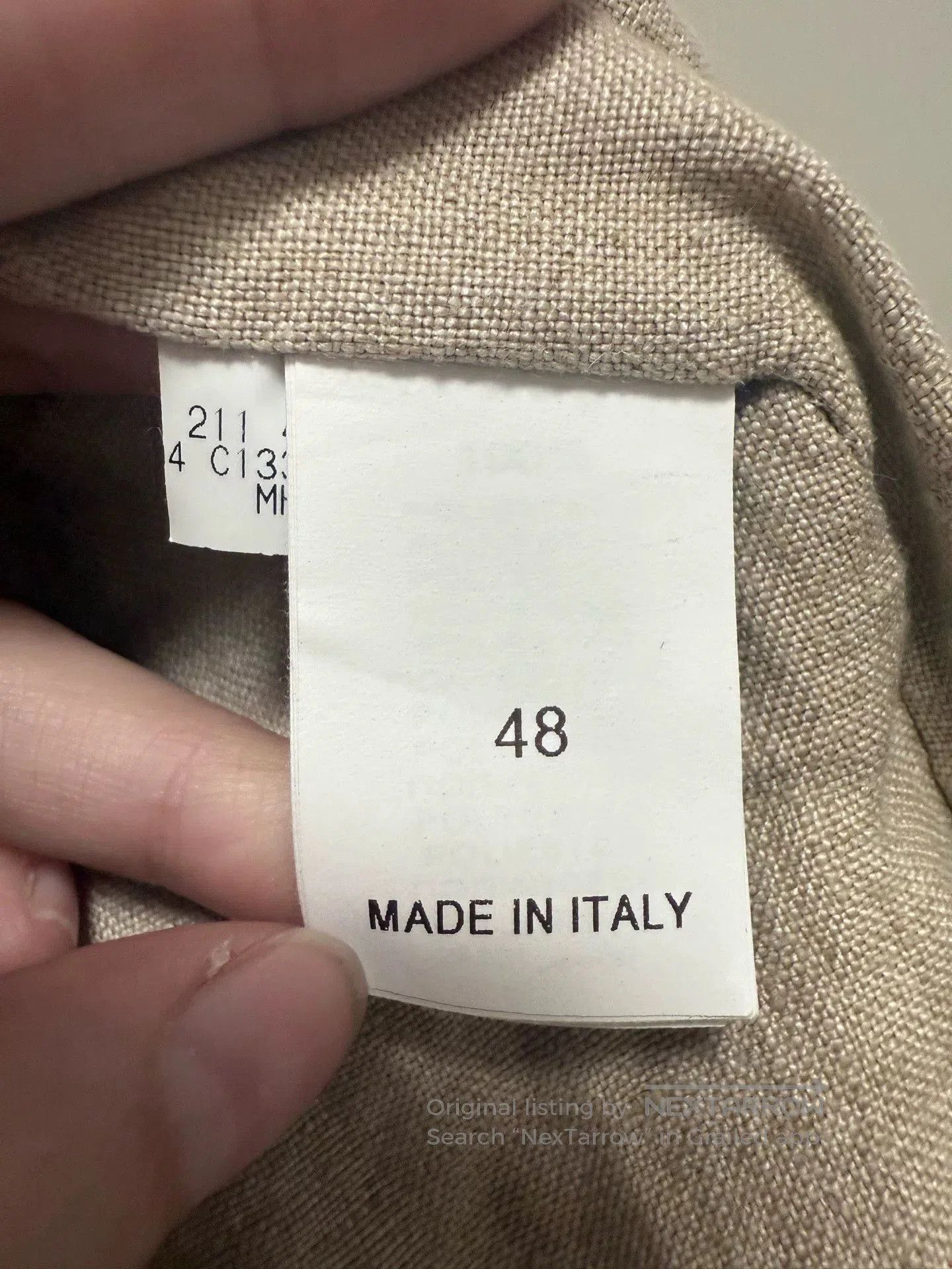 Brunello Cucinelli Brunello Cucinelli Beige Belted Collar Down Jacket. Size L / US 10 / IT 46 - 6 Thumbnail
