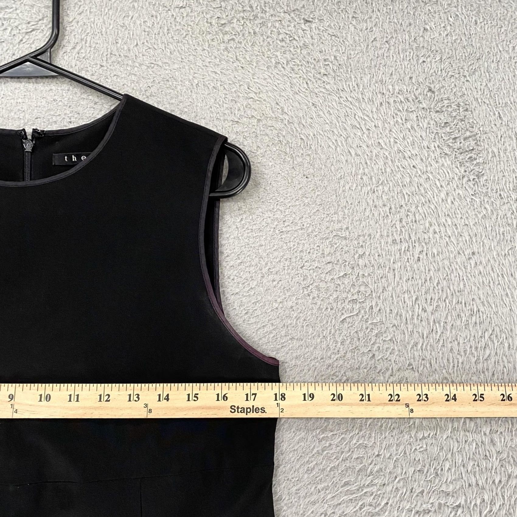Theory Theory Dress Womens L Sleeveless Shift Office Black Minimalist Long Sleeve None Size L / US 10 / IT 46 - 5 Thumbnail