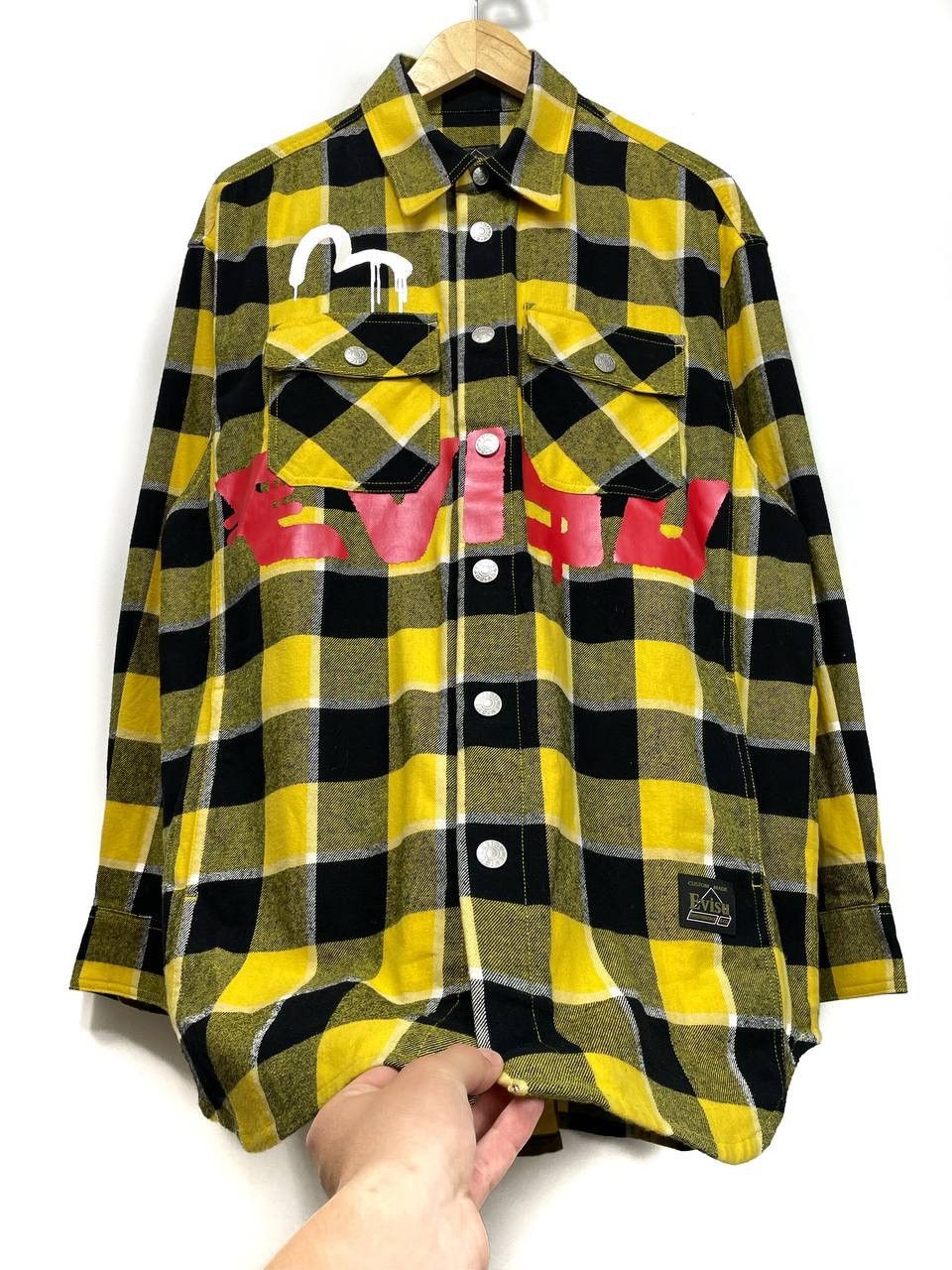 Evisu Evisu x Sfera Ebbasta Oversized Check Shirt – Size M Size US M / EU 48-50 / 2 - 9 Thumbnail