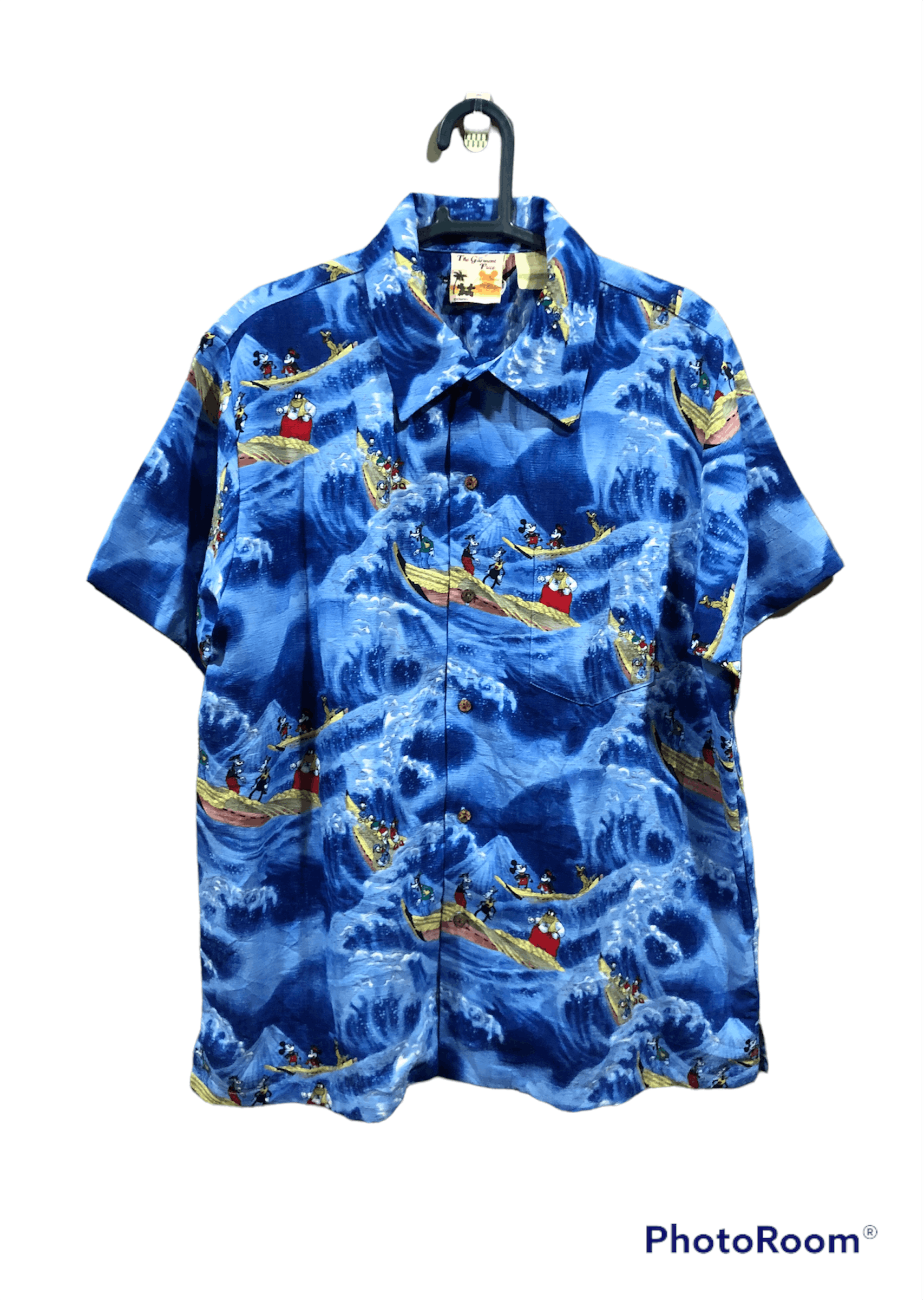 Mickey Mouse Vintage Disney Mickey Mouse Open Collar Hawaiian Shirt Size US L / EU 52-54 / 3 - 1 Thumbnail