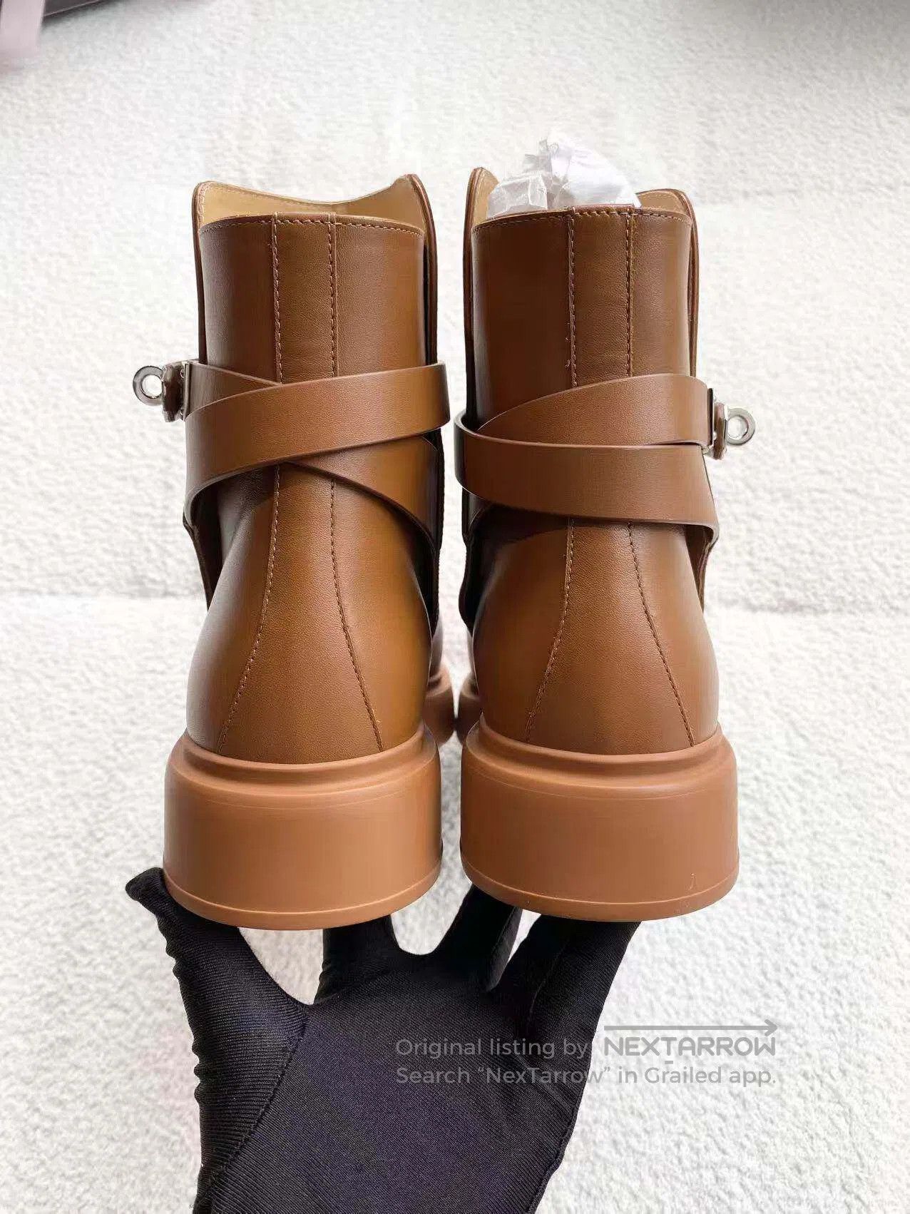 Hermes Hermes Kelly buttoned up her brown booties| Size US 6.5 / IT 36.5 - 6 Thumbnail