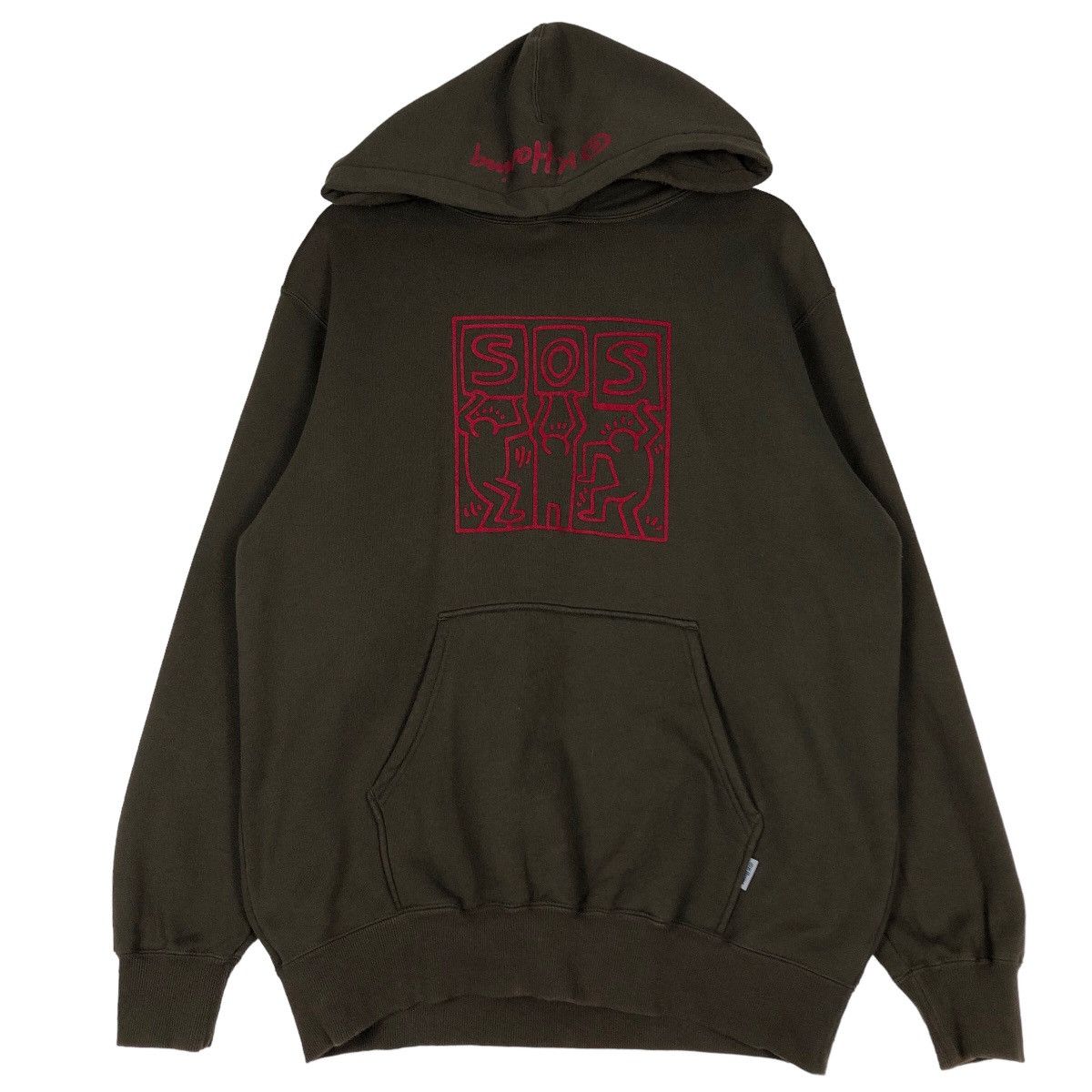 Japanese Brand 🔥Vintage Hoodie Pull Over Keith Haring Big Logo Size US L / EU 52-54 / 3 - 1 Thumbnail
