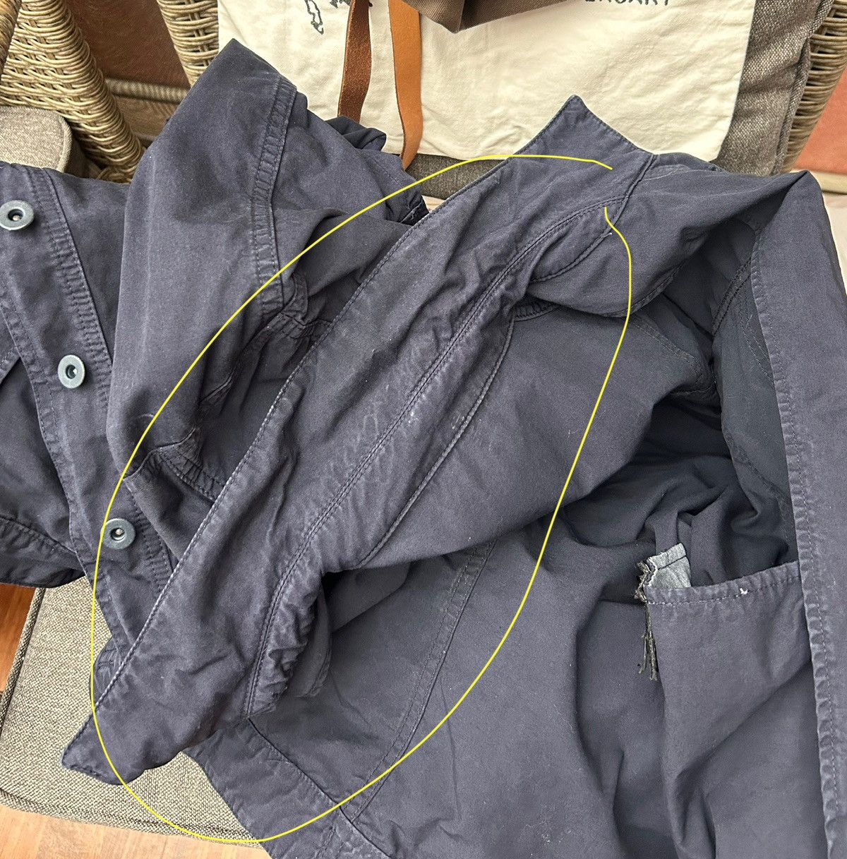 Balenciaga Balenciaga Paris Navy Cotton Field Jacket Ghesquière Era Size US L / EU 52-54 / 3 - 13 Thumbnail