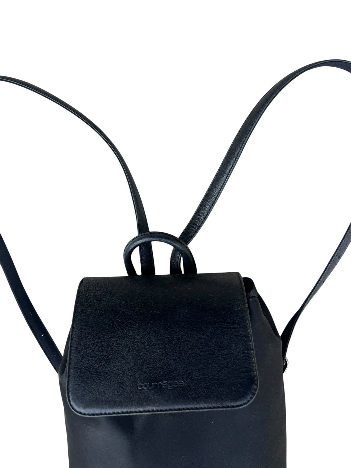 Courreges Vintage Couregess Hybrid Leather Nylon Mini Backpack Size ONE SIZE - 9 Thumbnail