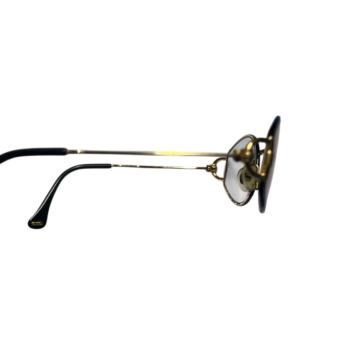 Gucci GUCCI Vintage Gold Temple Glasses Size ONE SIZE - 4 Thumbnail