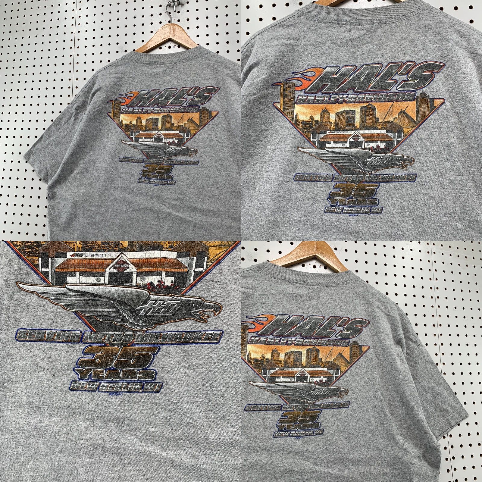 Harley Davidson Harley-Davidson T Shirt Mens XL 110th Years Anniversary Gray Motorcycle Hals Size US XL / EU 56 / 4 - 10 Thumbnail