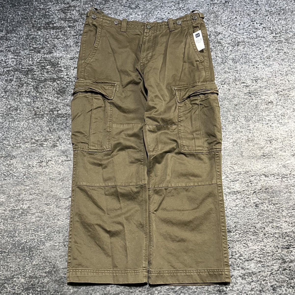 Gap VINTAGE Y2K GAP BAGGY WIDE LEG GRUNGE SKATER CARGO PANTS NEW Size US 36 / EU 52 - 2 Thumbnail