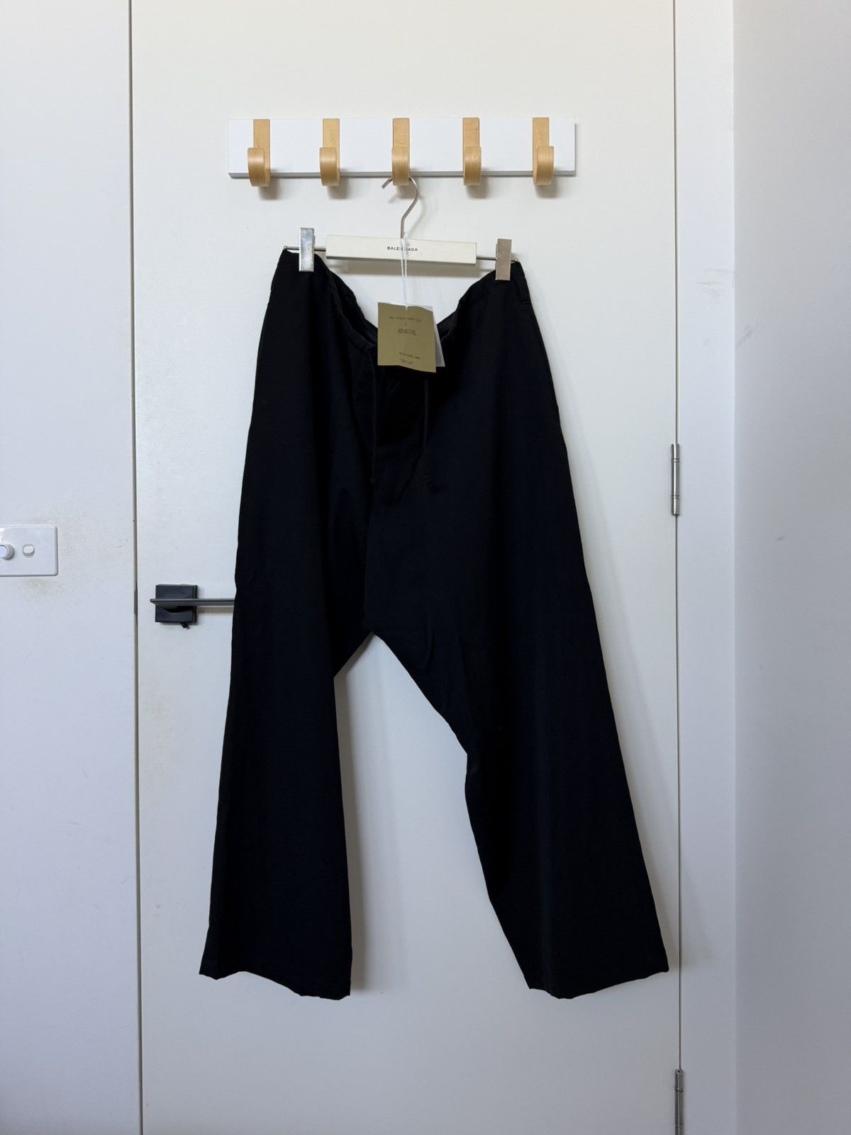 Yohji Yamamoto 19AW Wool Gabardine Drawstring Pants Size US 32 / EU 48 - 1 Thumbnail