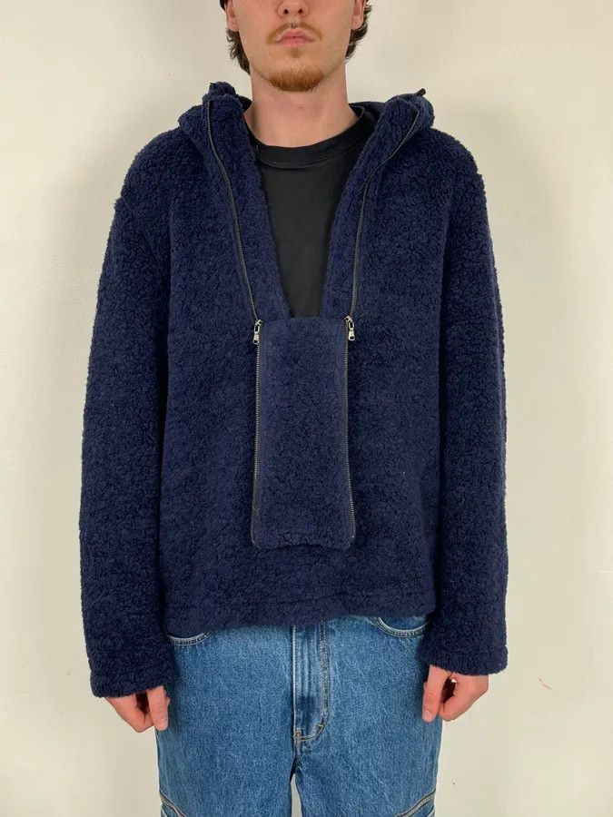 Daniele Alessandrini 2000s Daniele Alessandrini Sherpa Double Zip Navy Jacket Size US L / EU 52-54 / 3 - 3 Thumbnail
