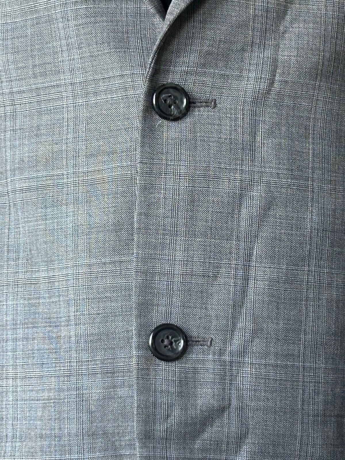 Michael Kors Michael Kors 40R Men Blazer Gray Plaid Woolmark 2 Button Size 38R - 3 Thumbnail
