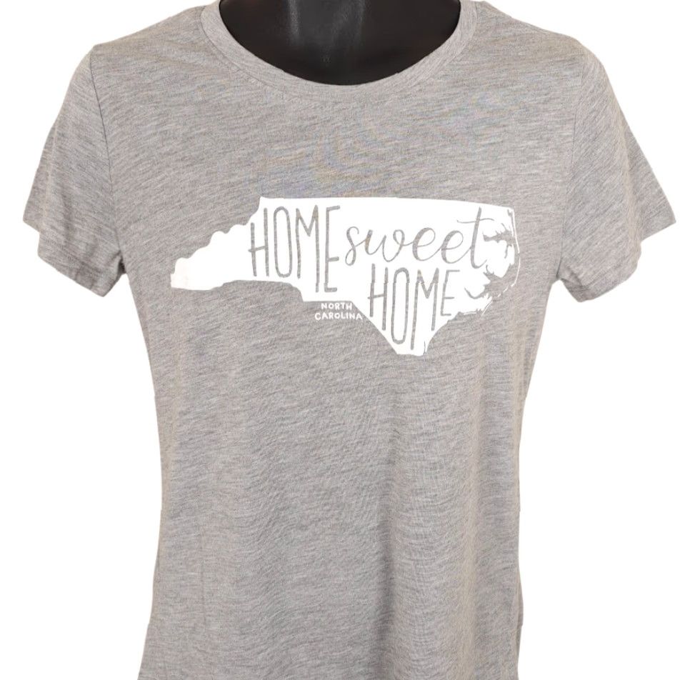 Vintage **Gold Rush North Carolina Women's Small Gray Home Sweet Home Tee** User: Gold Rush North Carolina Women's Small Gray Home Sweet Home Tee Size S / US 4 / IT 40 - 2 Thumbnail
