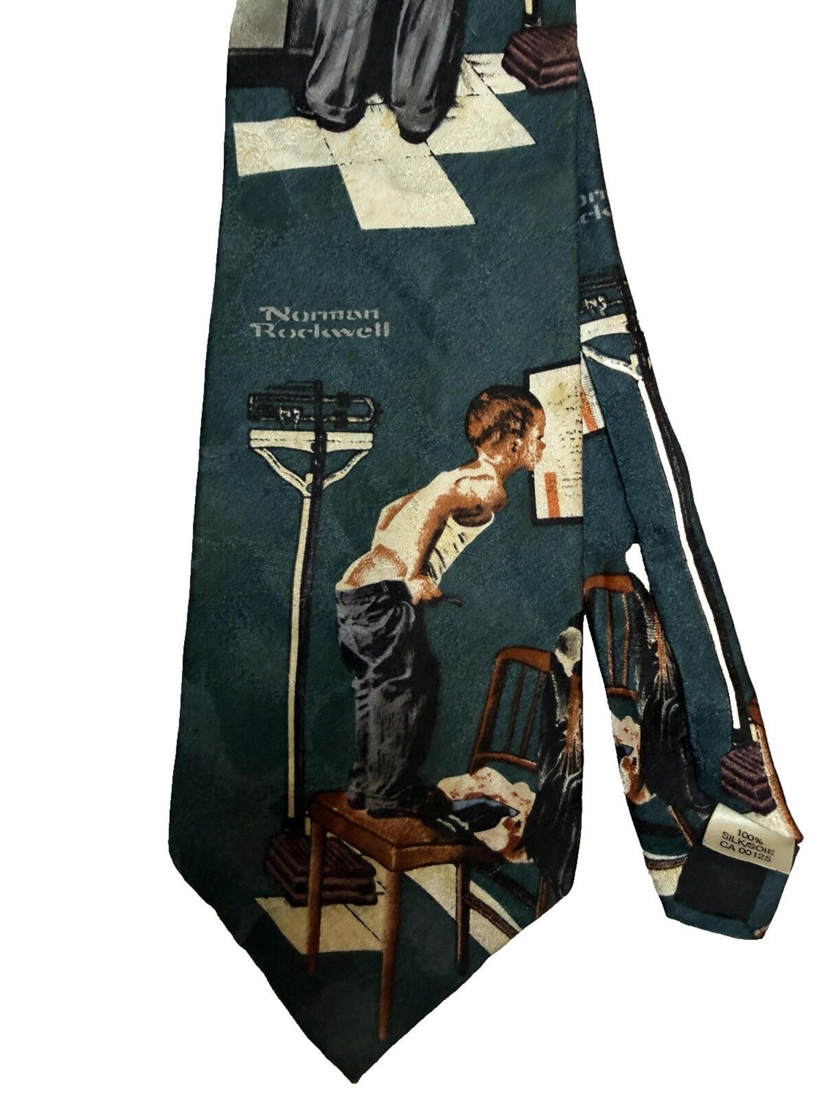 Other Vintage 90s Norman Rockwell Tie Lot 2 Mens Doctor Medical Size ONE SIZE - 3 Thumbnail