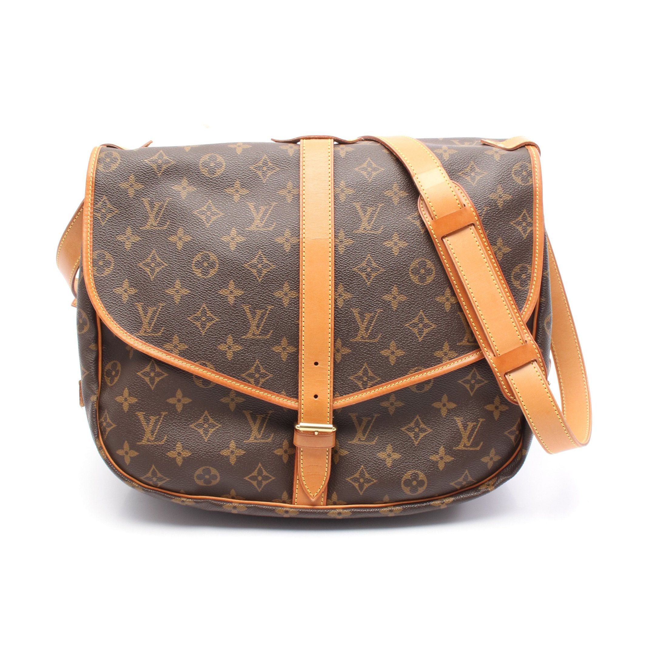Louis Vuitton Louis Vuitton Saumur 35 Monogram Shoulder Bag Leather Brown Size ONE SIZE - 1 Thumbnail