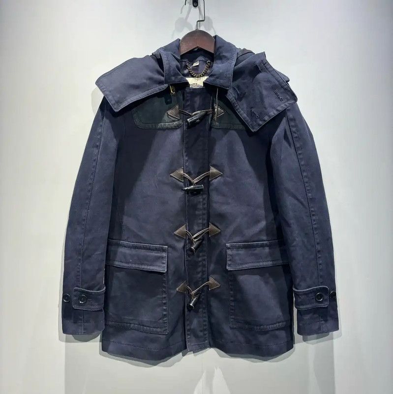 Burberry Burberry Men's Navy Cotton Coat Size US M / EU 48-50 / 2 - 1 Thumbnail